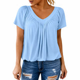 Blouse col V