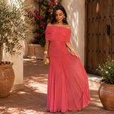 Asymmetrical maxi dress